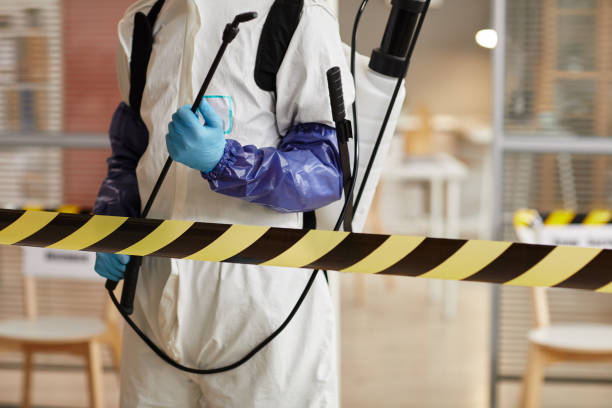 Professional Biohazard Cleanup technician working in Glenwood, MN